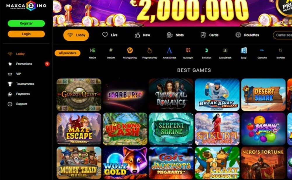 MaxCazino Online Casino Review & Ratings